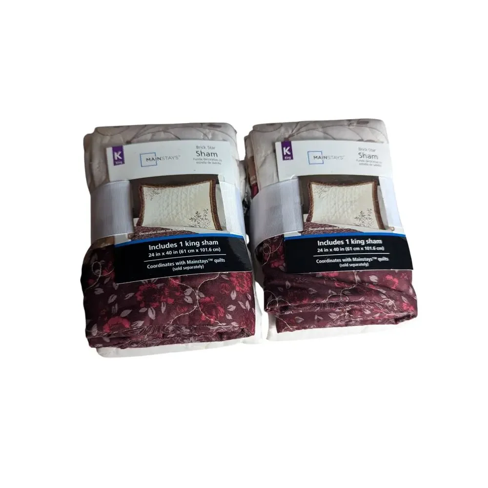 Mainstays Brick Star King Size Quilt (104